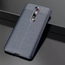 Чехол бампер для Xiaomi Mi9T Anomaly Leather Fit Blue (Синий)