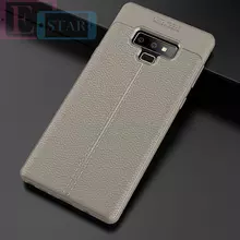 Чехол бампер для Samsung Galaxy Note 9 Anomaly Leather Fit Gray (Серый)