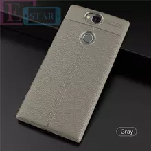 Чехол бампер для Sony Xperia XA2 Plus Anomaly Leather Fit Gray (Серый)