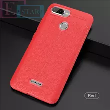 Чехол бампер для Xiaomi Redmi 6 Anomaly Leather Fit Red (Красный)
