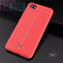 Чехол бампер для Xiaomi Redmi 6A Anomaly Leather Fit Red (Красный)