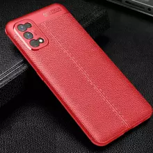Чехол бампер для Realme 7 Pro Anomaly Leather Fit Red (Красный)