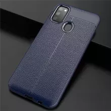 Чехол бампер для Samsung Galaxy M30s Anomaly Leather Fit Blue (Синий)