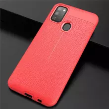 Чехол бампер для Samsung Galaxy M30s Anomaly Leather Fit Red (Красный)