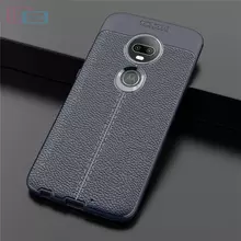 Чехол бампер для Motorola Moto G7 Plus Anomaly Leather Fit Blue (Синий)