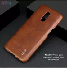 Чехол бампер для OnePlus 6T Imak Leather Fit Brown (Коричневый)
