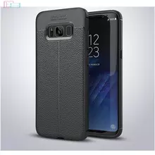 Чехол бампер для Samsung Galaxy S8 Plus G955F Anomaly Leather Fit Black (Черный)