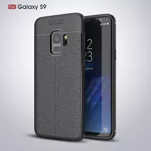 Чехол бампер для Samsung Galaxy S9 Anomaly Leather Fit Black (Черный)