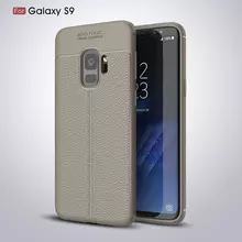 Чехол бампер для Samsung Galaxy S9 Anomaly Leather Fit Gray (Серый)