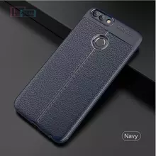 Чехол бампер для Huawei P Smart Anomaly Leather Fit Blue (Синий)
