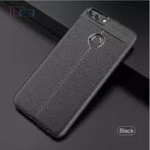 Чехол бампер для Huawei P Smart Anomaly Leather Fit Black (Черный)