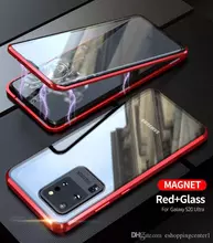 Чехол бампер для Samsung Galaxy S20 Ultra Anomaly Magnetic 360 With Glass Red (Красный)