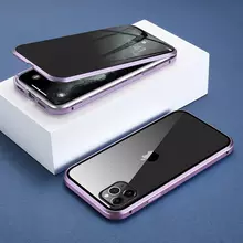 Чехол бампер для iPhone 11 Pro Anomaly Magnetic 360 With Glass Purple (Фиолетовый)