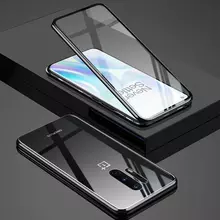 Чехол бампер для OnePlus 8 Anomaly Magnetic 360 With Glass Black (Черный)