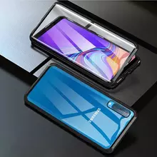 Чехол бампер для Samsung Galaxy A30s Anomaly Magnetic 360 With Glass Black (Черный)