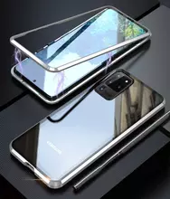 Чехол бампер для Samsung Galaxy S20 Ultra Anomaly Magnetic Metal Bumper Silver (Серебристый)
