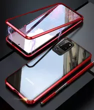 Чехол бампер для Samsung Galaxy S20 Ultra Anomaly Magnetic Metal Bumper Red (Красный)
