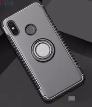 Чехол бампер для Xiaomi Mi8 Anomaly Magnetic Ring Gray (Серый)