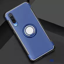 Чехол бампер для Xiaomi Mi9 Lite Anomaly Magnetic Ring Navy Blue (Темно Синий)