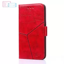 Чехол книжка для Huawei Y6 2018 Anomaly Retro Book Red (Красный)