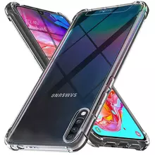 Чехол бампер для Samsung Galaxy A30s Anomaly Rugged Crystall Crystal Clear (Прозрачный)