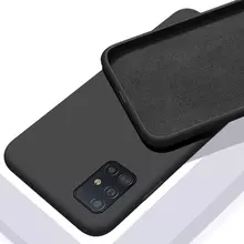 Чехол бампер для Samsung Galaxy A41 Anomaly Silicone Black (Черный)