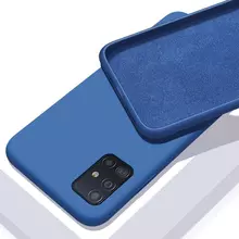 Чехол бампер для Samsung Galaxy M51 Anomaly Silicone Blue (Синий)