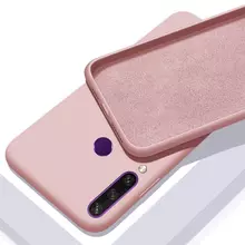Чехол бампер для Huawei Y6p Anomaly Silicone Sand Pink (Песочный Розовый)