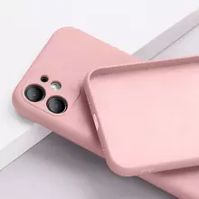 Чехол бампер для iPhone 12 Mini Anomaly Silicone Sand Pink (Песочный Розовый)