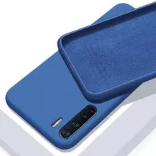 Чехол бампер для Oppo Reno 3 Anomaly Silicone Blue (Синий)