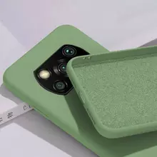 Чехол бампер для Xiaomi Poco X3 Pro Anomaly Silicone Light Green (Светло Зеленый)