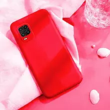 Чехол бампер для Xiaomi Mi10 Lite Anomaly Silicone Red (Красный)