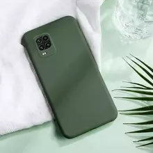 Чехол бампер для Xiaomi Mi10 Lite Anomaly Silicone Dark Green (Темно Зеленый)