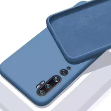 Чехол бампер для Xiaomi Mi Note 10 Pro Anomaly Silicone Blue (Синий)