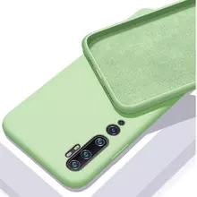 Чехол бампер для Xiaomi Mi Note 10 Anomaly Silicone Light Green (Светло Зеленый)