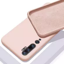 Чехол бампер для Xiaomi Mi Note 10 Pro Anomaly Silicone Sand Pink (Песочный Розовый)