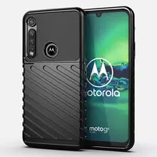 Чехол бампер для Motorola One Macro Anomaly Thunder Black (Черный)