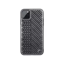 Чехол бампер для IPhone 11 Pro Max Nillkin Herringbone Black (Черный)