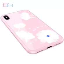 Чехол бампер для iPhone Xs Max Nillkin Tempered Plaid Pink (Розовый)