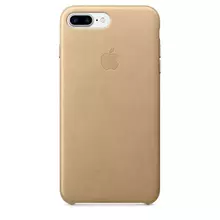 Чехол бампер для iPhone 8 Plus Apple Leather Bumper Tan (Рыжевато Коричневый)