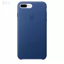 Чехол бампер для iPhone 8 Apple Leather Bumper Sapphire (Сапфировый)
