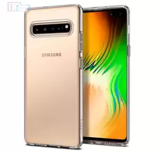 Чехол бампер для Samsung Galaxy S10 5G G9588 Spigen Liquid Crystal Crystal Clear (Прозрачный)