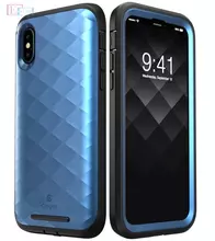 Чехол бампер для iPhone Xs Clayco Hera Blue (Синий)