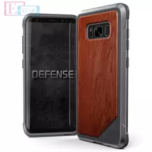 Чехол бампер для Samsung Galaxy S8 Plus G955F X-Doria Defense Lux Rosewood (Розовое Дерево)
