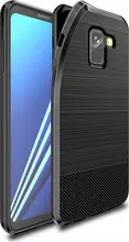 Чехол бампер для Samsung Galaxy A8 Plus 2018 A730F Dux Ducis Carbon Magnetic Black (Черный)