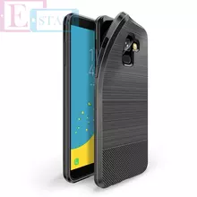 Чехол бампер для Samsung Galaxy J6 2018 J600F Dux Ducis Carbon Magnetic Black (Черный)