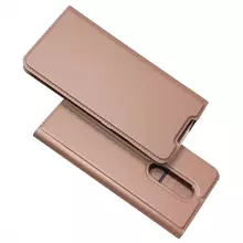 Чехол книжка для OnePlus 7T Pro Dux Ducis Skin Pro Rose Gold (Розовое Золото)