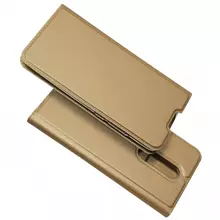 Чехол книжка для Xiaomi Redmi K30 Dux Ducis Skin Pro Gold (Золотой)