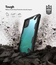 Чехол бампер для Samsung Galaxy A51 Ringke Fusion-X Black (Черный)