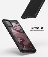 Чехол бампер для Samsung Galaxy A71 Ringke Fusion-X Design Camo Black (Черный Камуфляж)